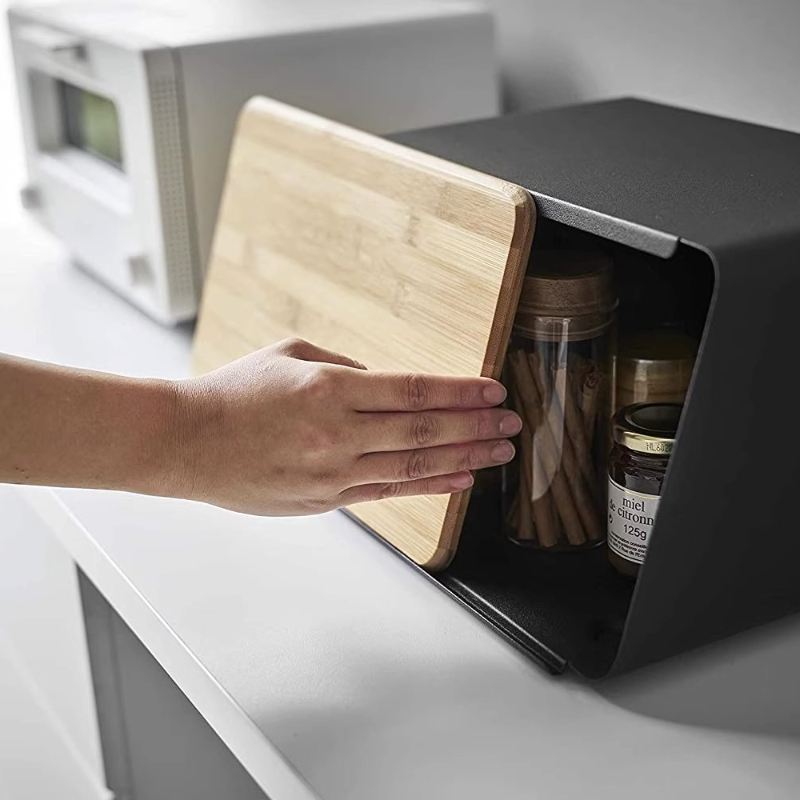Bamboo Bread Box for Kitchen S - Food Storage Pantry recensione e prezzo