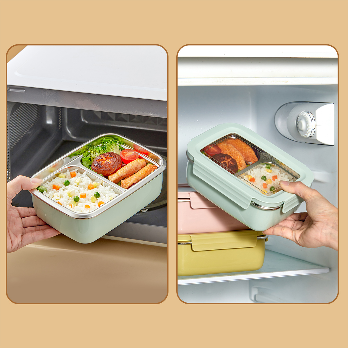 Microwave 304 Stainless Steel  - Food Storage With Compartments recensione e prezzo