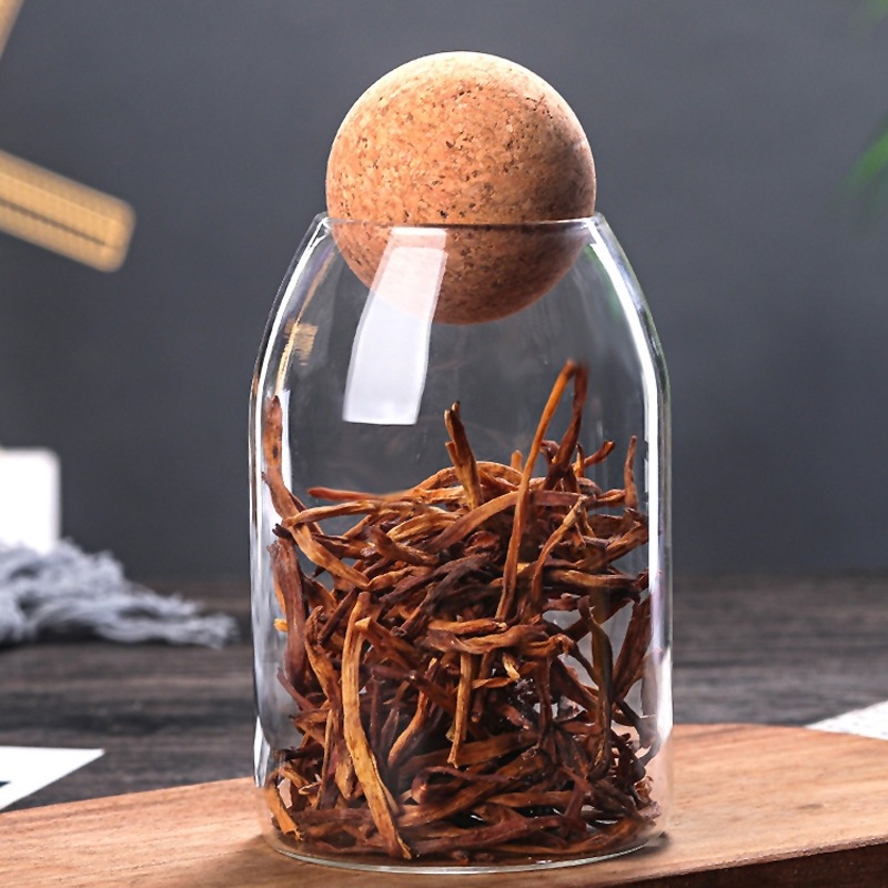 Clear Practical Wood Cork Glas - Food Storage Practices recensione e prezzo