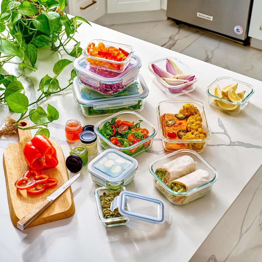 40-Piece Glass Food Storage Co - Storage Food Prep recensione e prezzo