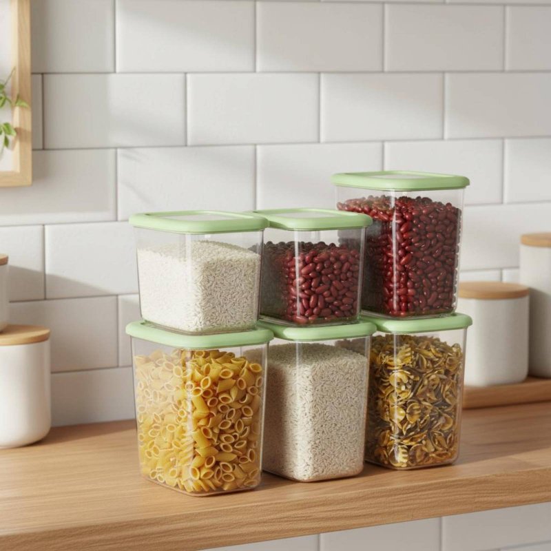 6 Pieces Airtight Food Storage - Food Storage Pantry recensione e prezzo