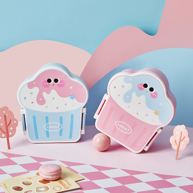 Cute Bento Lunch Box School He - Food Storage With Compartments recensione e prezzo