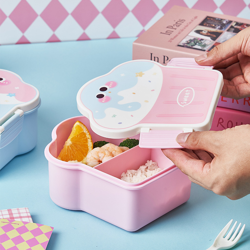 Cute Bento Lunch Box School He - Food Storage With Compartments recensione e prezzo