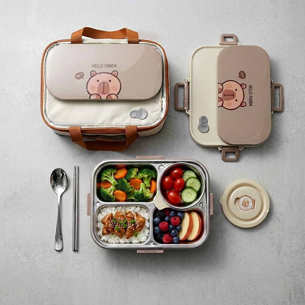 304 Stainless Steel Bento Lunc - Food Storage With Compartments recensione e prezzo