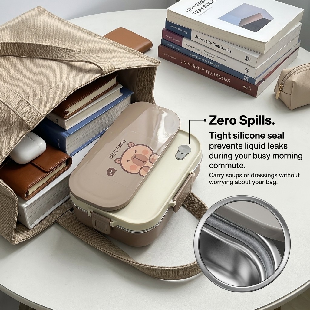 304 Stainless Steel Bento Lunc - Food Storage With Compartments recensione e prezzo