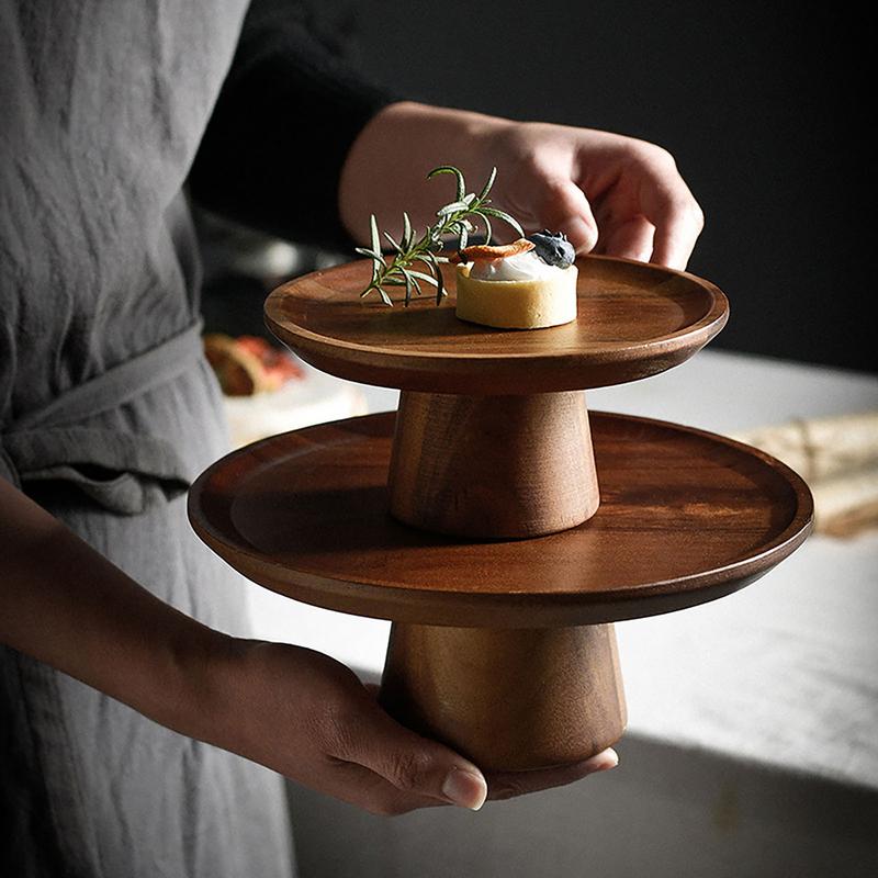 Wooden Cake Plate Footed Refre - Food Storage Practices recensione e prezzo