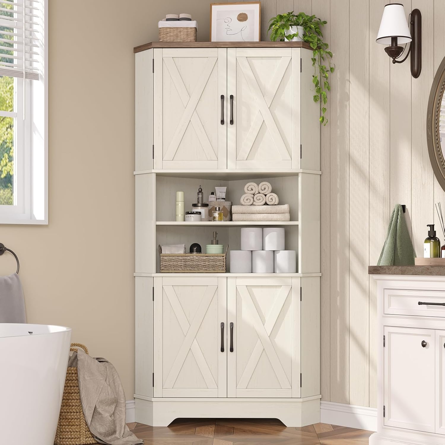 #￥Corner Cabinet, 67''H Kitche - Food Storage In Cabinets recensione e prezzo