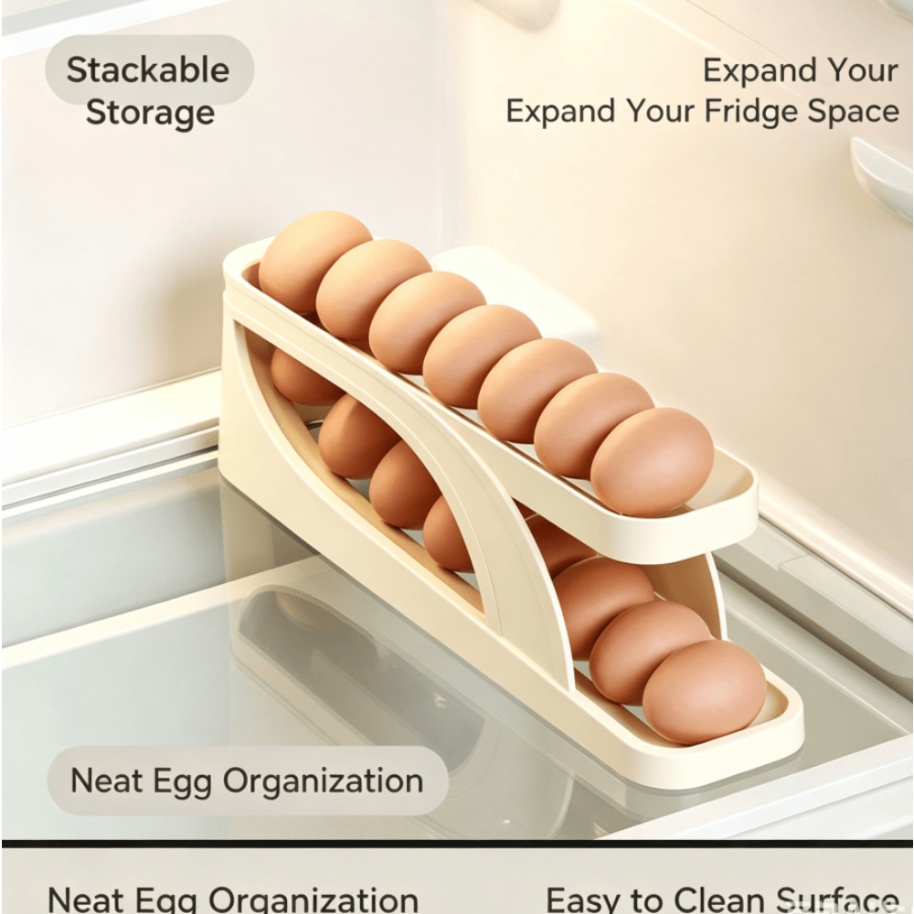 Auto Rolling Egg Holder Dispen - Egg Storage Holder recensione e prezzo