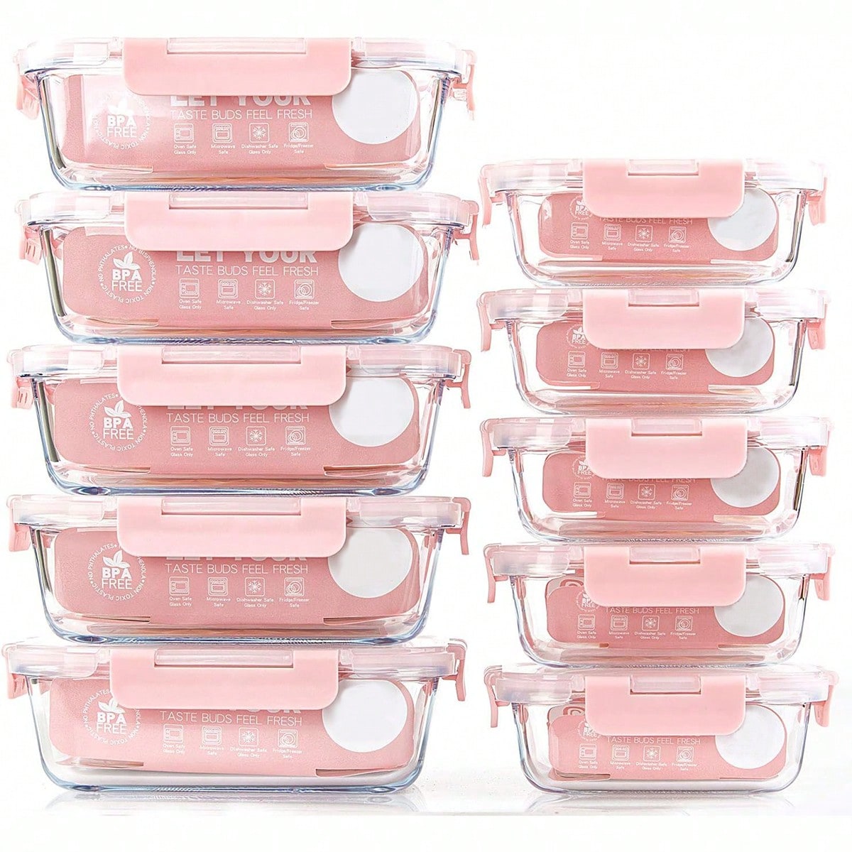 10 Pack Glass Meal Prep Contai - Storage Food Prep recensione e prezzo