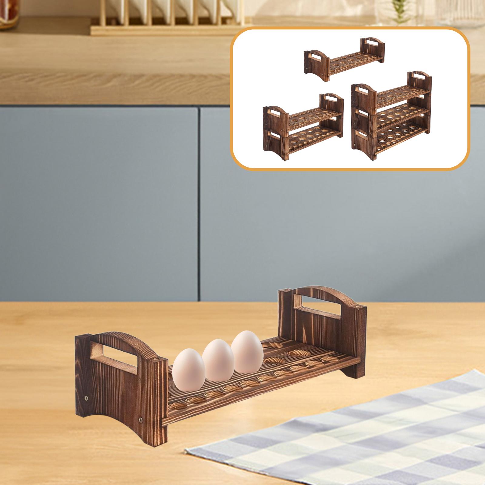 Wood Egg Holder Storage Tray P - Egg Storage Holder recensione e prezzo