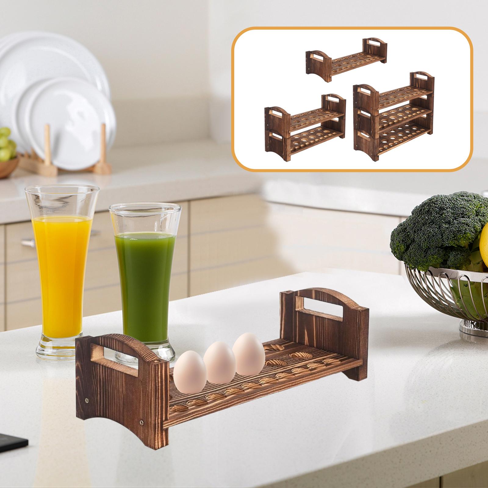 Wood Egg Holder Storage Tray P - Egg Storage Holder recensione e prezzo
