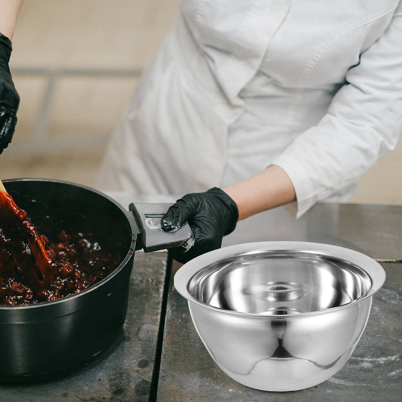 Stainless Steel Salad Bowl 7L  - Storage Food Prep recensione e prezzo