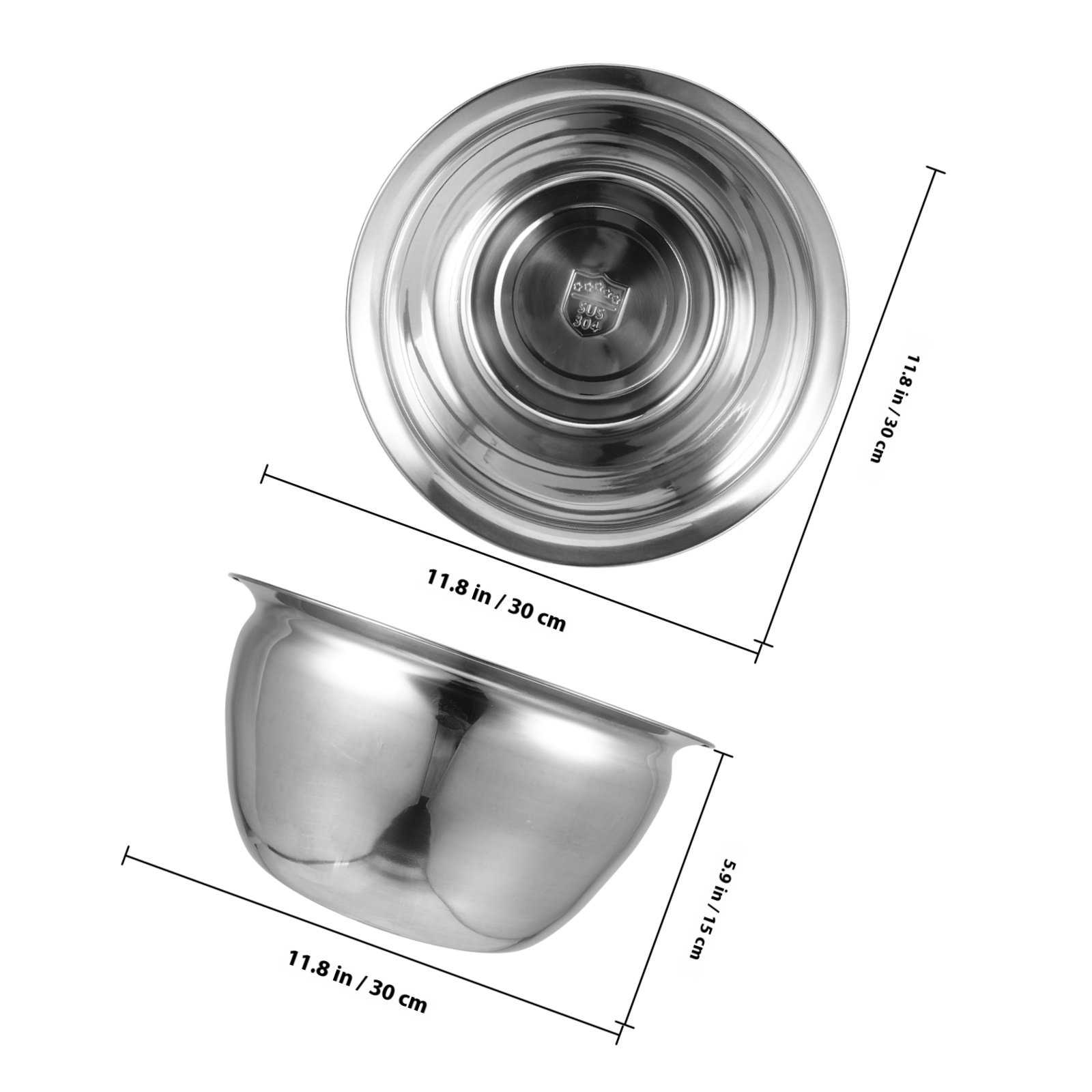 Stainless Steel Salad Bowl 7L  - Storage Food Prep recensione e prezzo