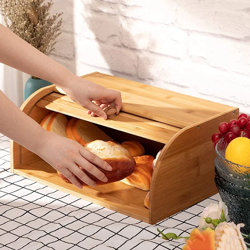 Double Door Dustproof Bamboo B - Food Storage Locker recensione e prezzo