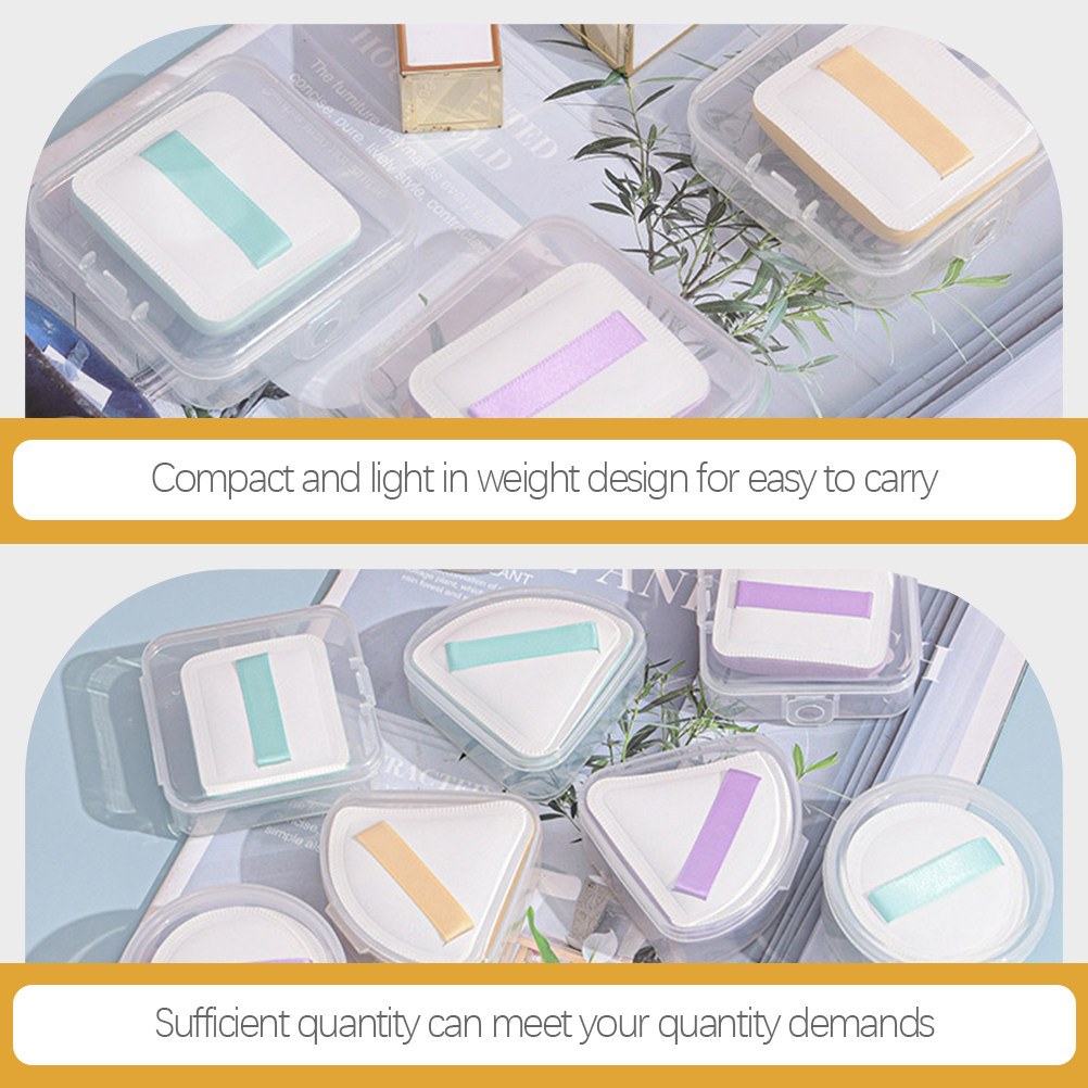 10Pcs Makeup Sponge Box Transp - Egg Storage Holder recensione e prezzo