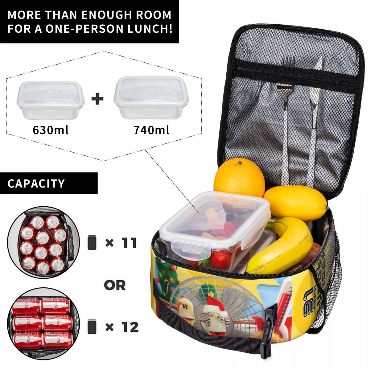 31 Minutos Chilean Cartoon Ins - Xmas Food Storage Containers recensione e prezzo