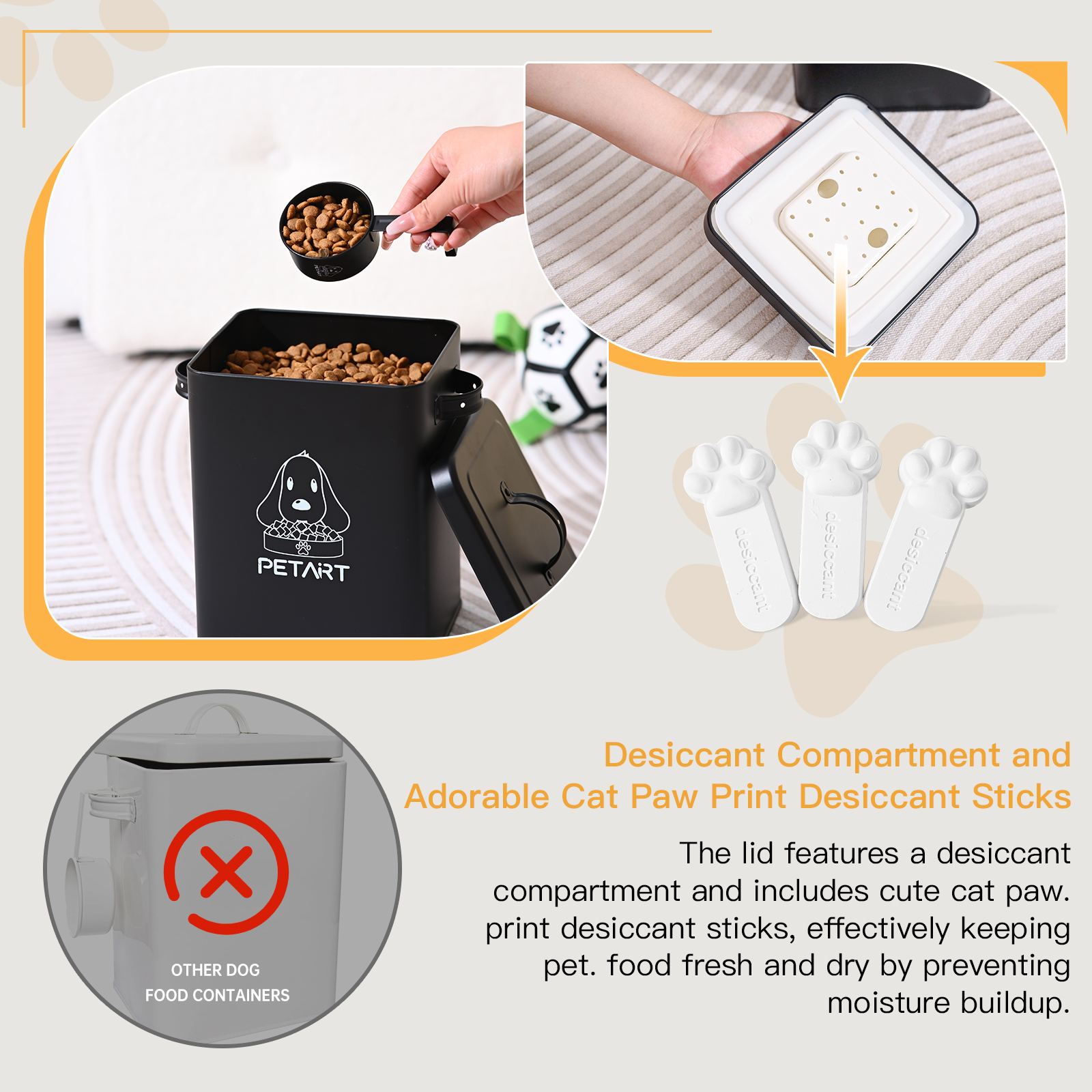Large Capacity Pet Dog Feeders - Food Storage For Dog recensione e prezzo