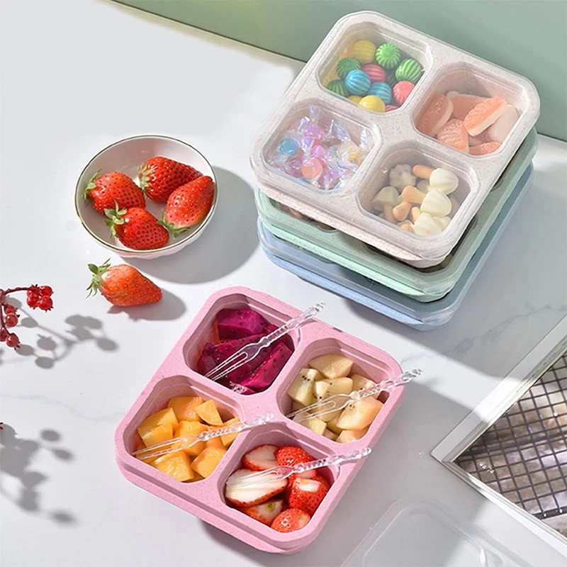 4 Grids Food Storage Box Porta - Food Storage With Compartments recensione e prezzo