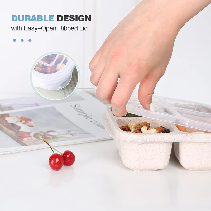 4 Grids Food Storage Box Porta - Food Storage With Compartments recensione e prezzo