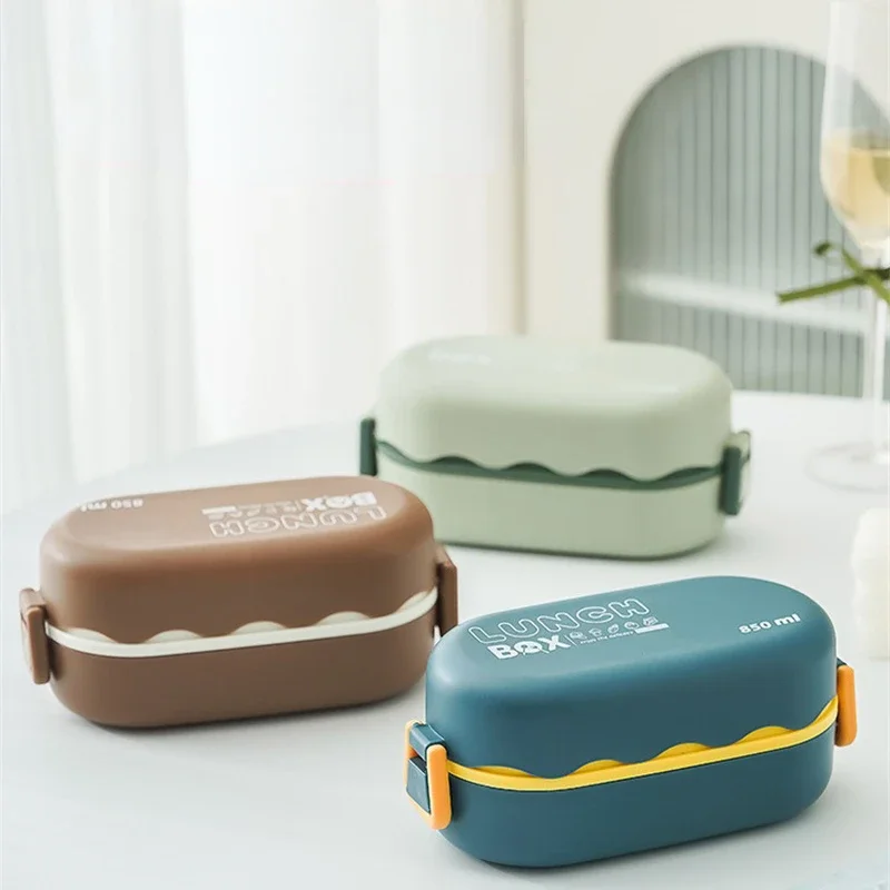 850ML Lunch Box Double-layer P - Food Storage With Compartments recensione e prezzo
