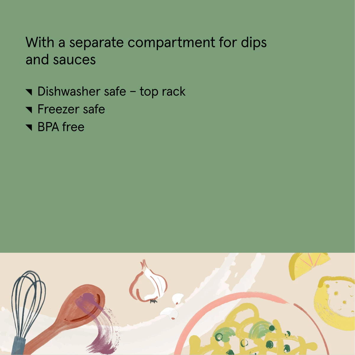 Snack and Dip Food Storage Con - Food Storage With Compartments recensione e prezzo
