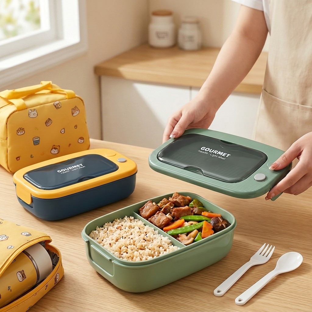 Microwavable Plastic Bento Box - Food Storage With Compartments recensione e prezzo