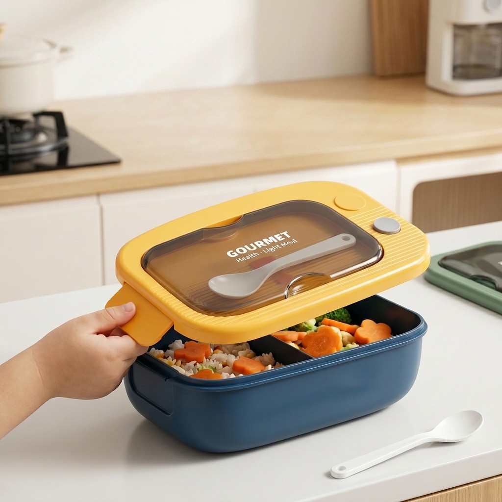 Microwavable Plastic Bento Box - Food Storage With Compartments recensione e prezzo