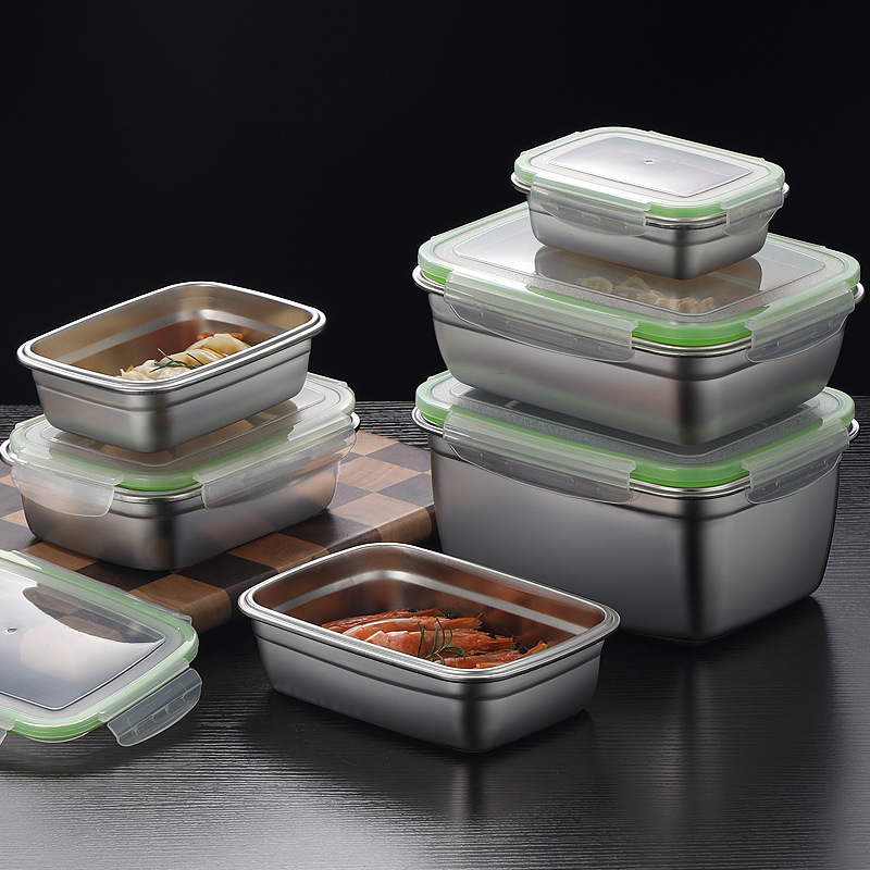 304 Stainless Steel Lunch Box  - Food Storage Square Containers recensione e prezzo