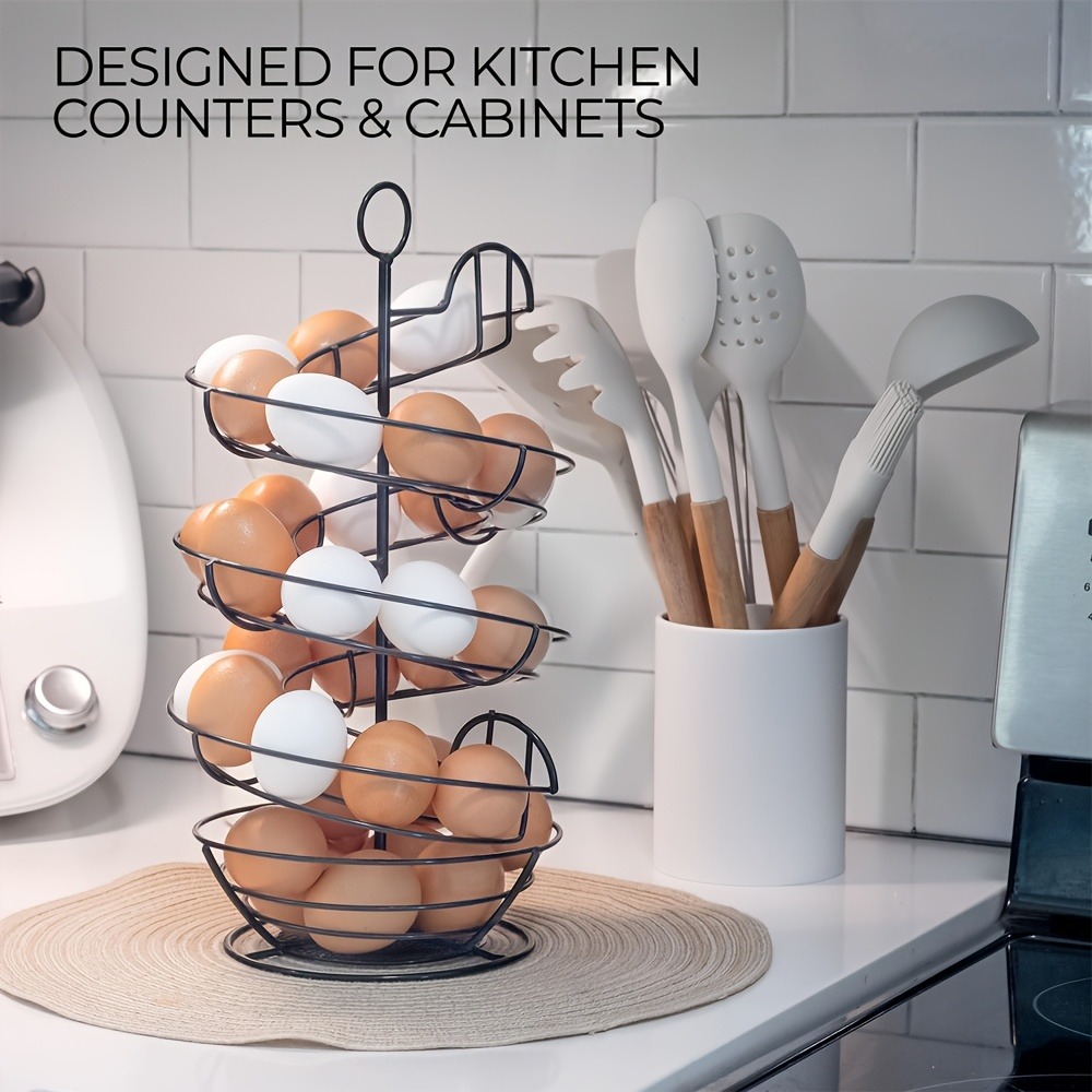 Metal Wire Spiral Egg Holder,  - Egg Storage Holder recensione e prezzo