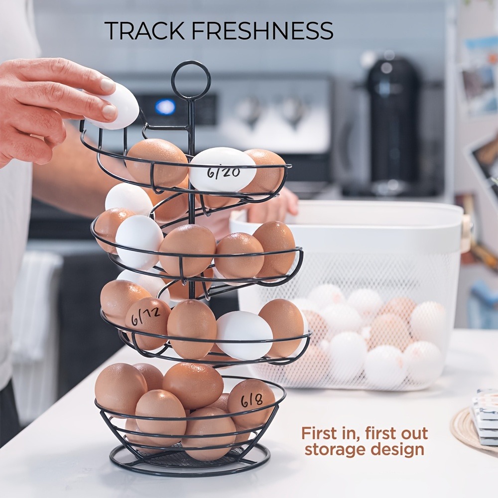 Metal Wire Spiral Egg Holder,  - Egg Storage Holder recensione e prezzo