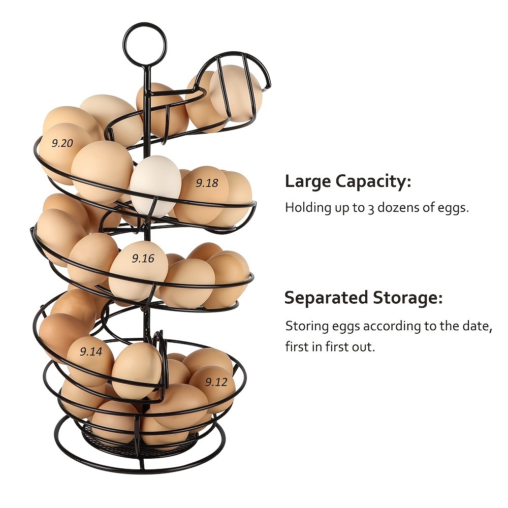 Metal Wire Spiral Egg Holder,  - Egg Storage Holder recensione e prezzo