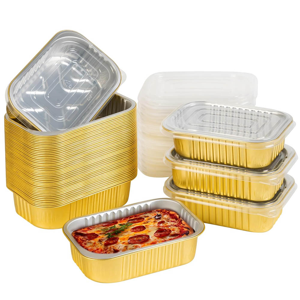 Small Aluminum Pans with Lids  - Food Storage Small recensione e prezzo