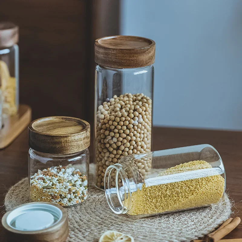 Wood Lid Orgnizer Glass Airtig - Food Storage Set Glass recensione e prezzo
