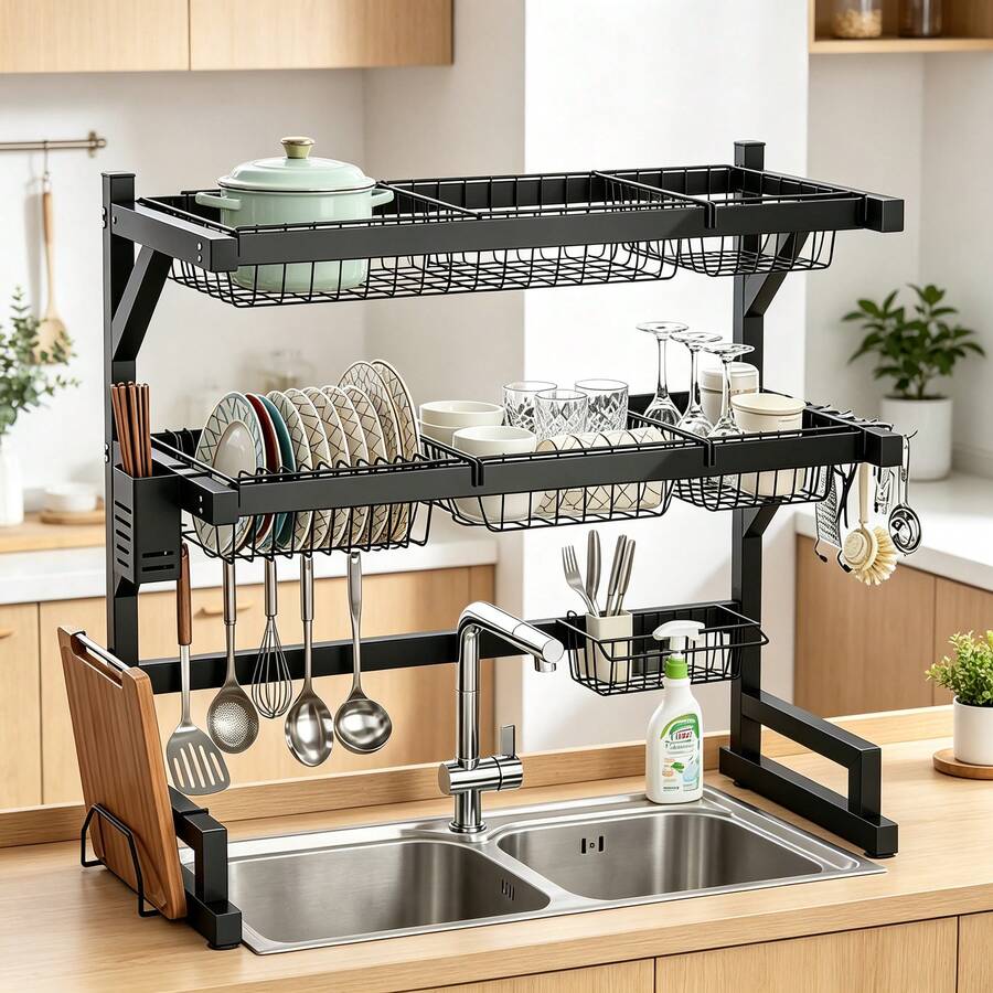 2-Tier Kitchen Over Sink Dish  - Food Storage Small recensione e prezzo