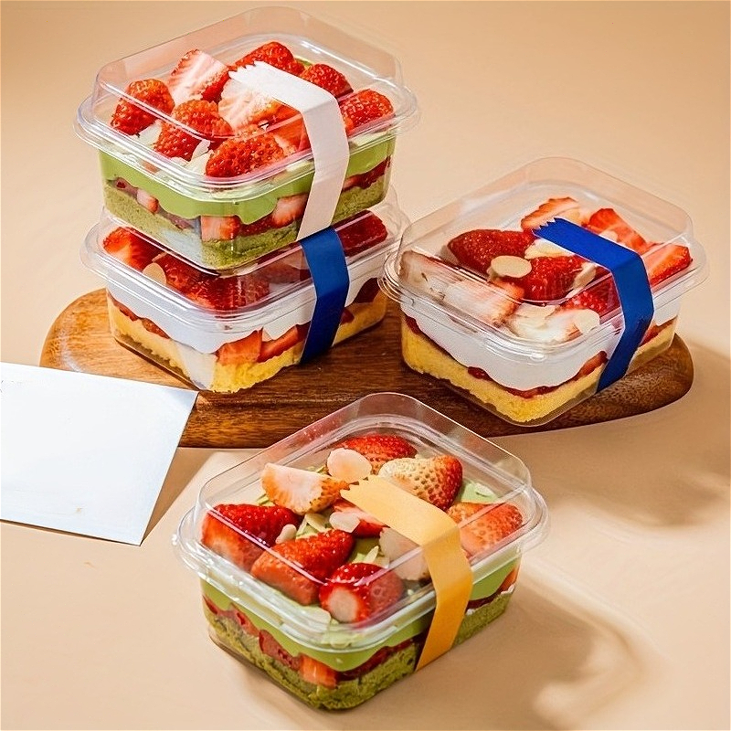 5/10/20PCS Transparent Cake Bo - Xmas Food Storage Containers recensione e prezzo