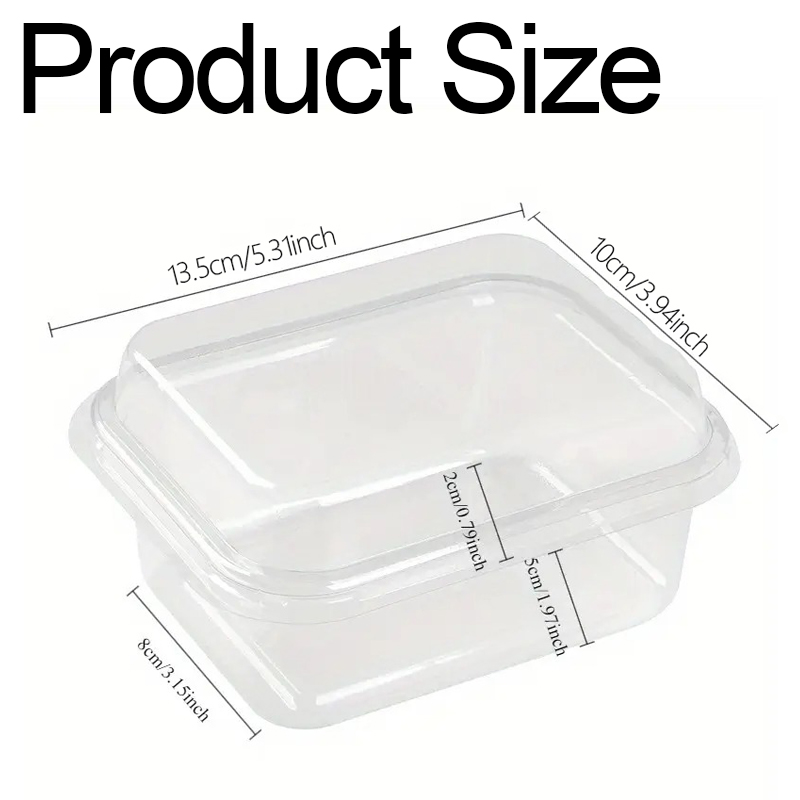 5/10/20PCS Transparent Cake Bo - Xmas Food Storage Containers recensione e prezzo