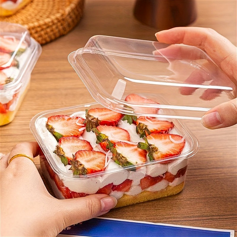 5/10/20PCS Transparent Cake Bo - Xmas Food Storage Containers recensione e prezzo