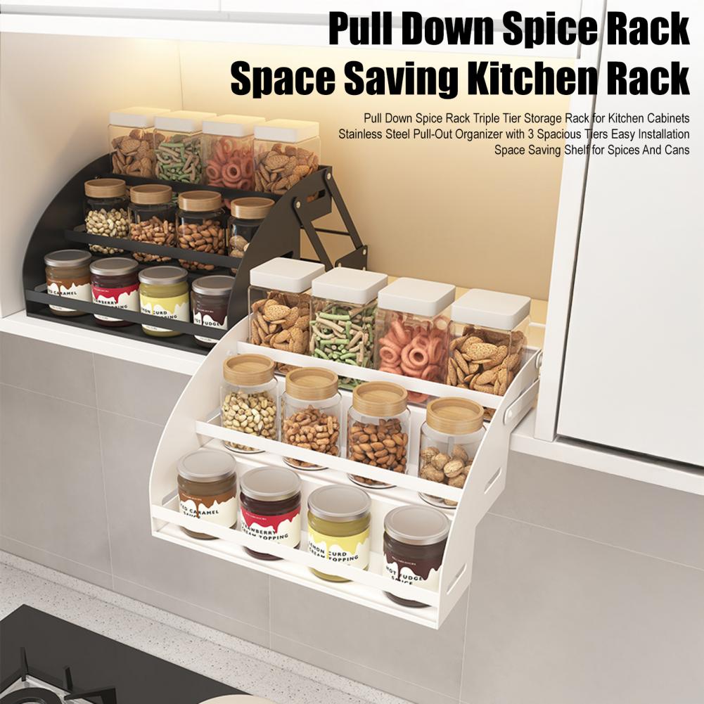 Triple Tier Spice Organizer 3- - Food Storage In Cabinets recensione e prezzo