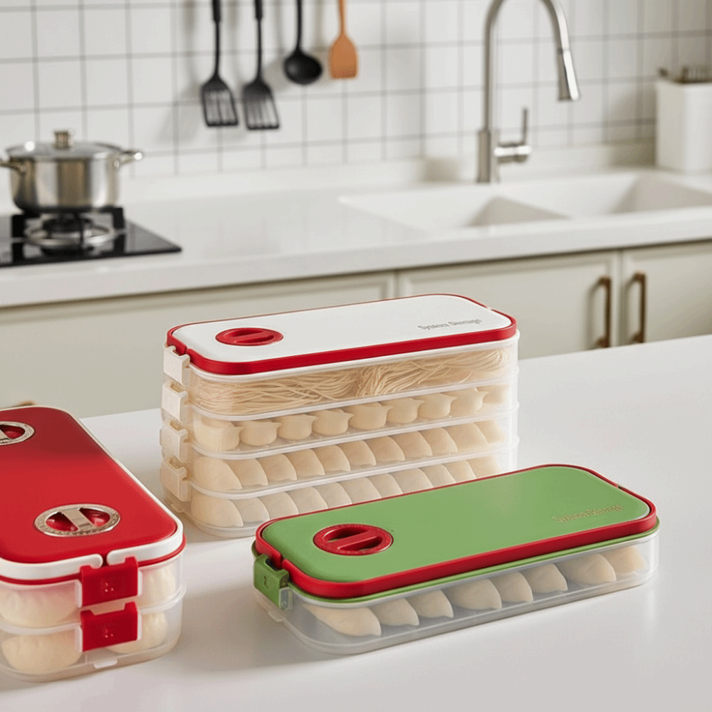 Practical Plastic Dumpling Box - Food Storage Practices recensione e prezzo