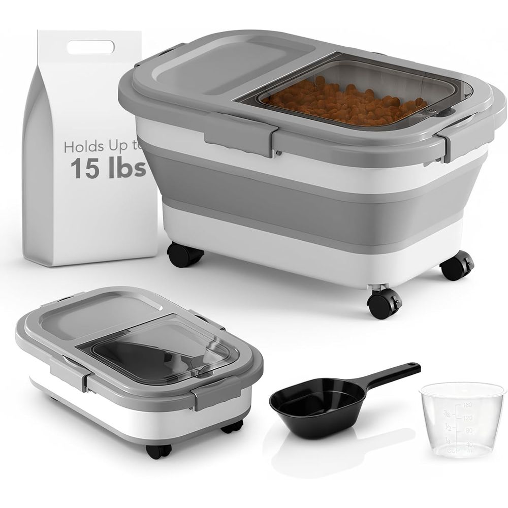 15 Lbs Dog/Cat Food Storage Co - Food Storage For Dog recensione e prezzo