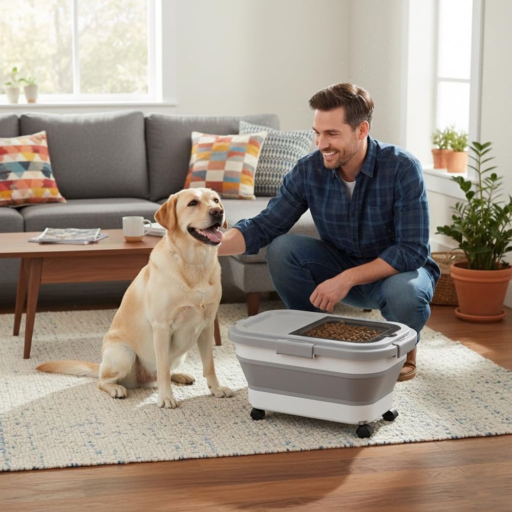 15 Lbs Dog/Cat Food Storage Co - Food Storage For Dog recensione e prezzo