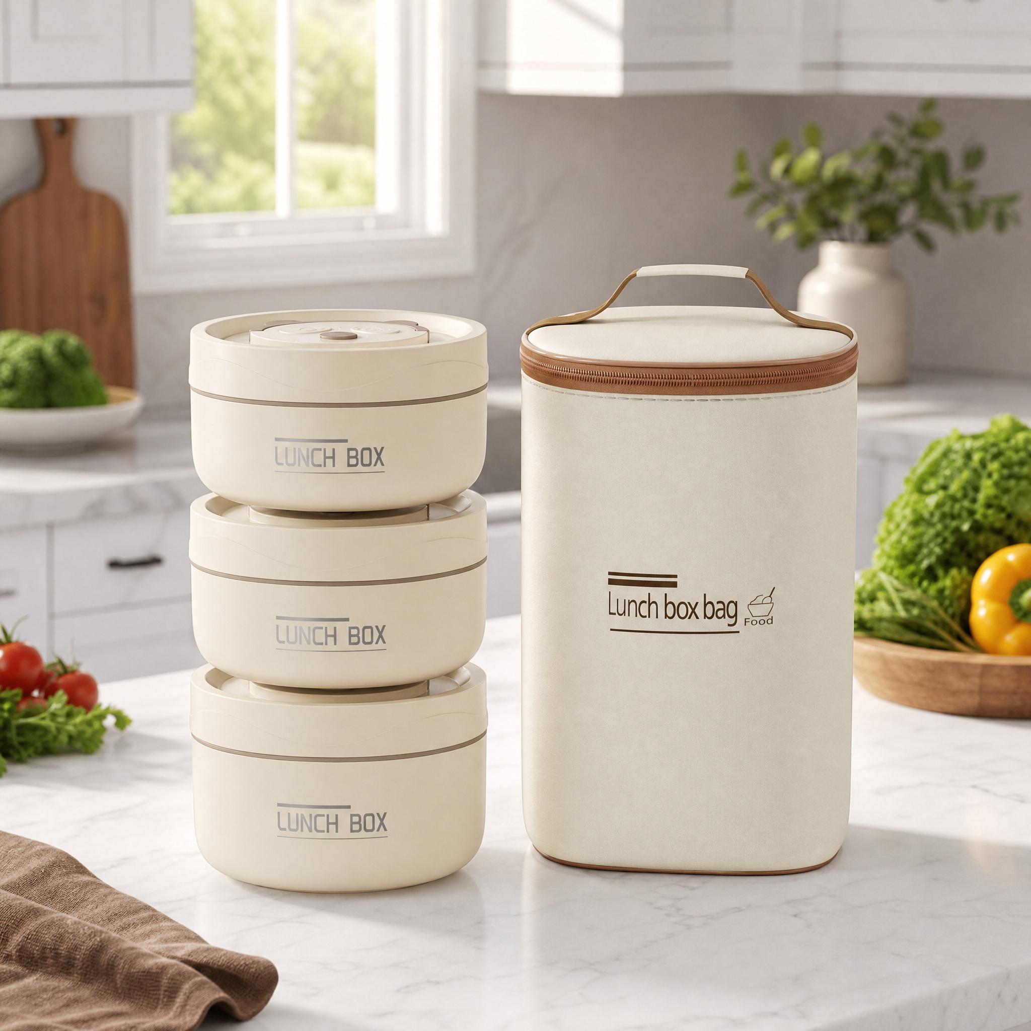 Insulated Lunch Bag with 4 Sta - Food Storage Small recensione e prezzo