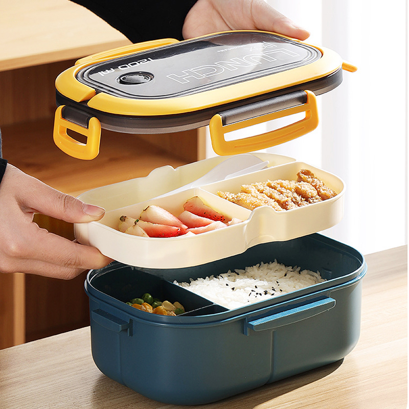 Single Double-layer Lunch Box  - Food Storage With Compartments recensione e prezzo