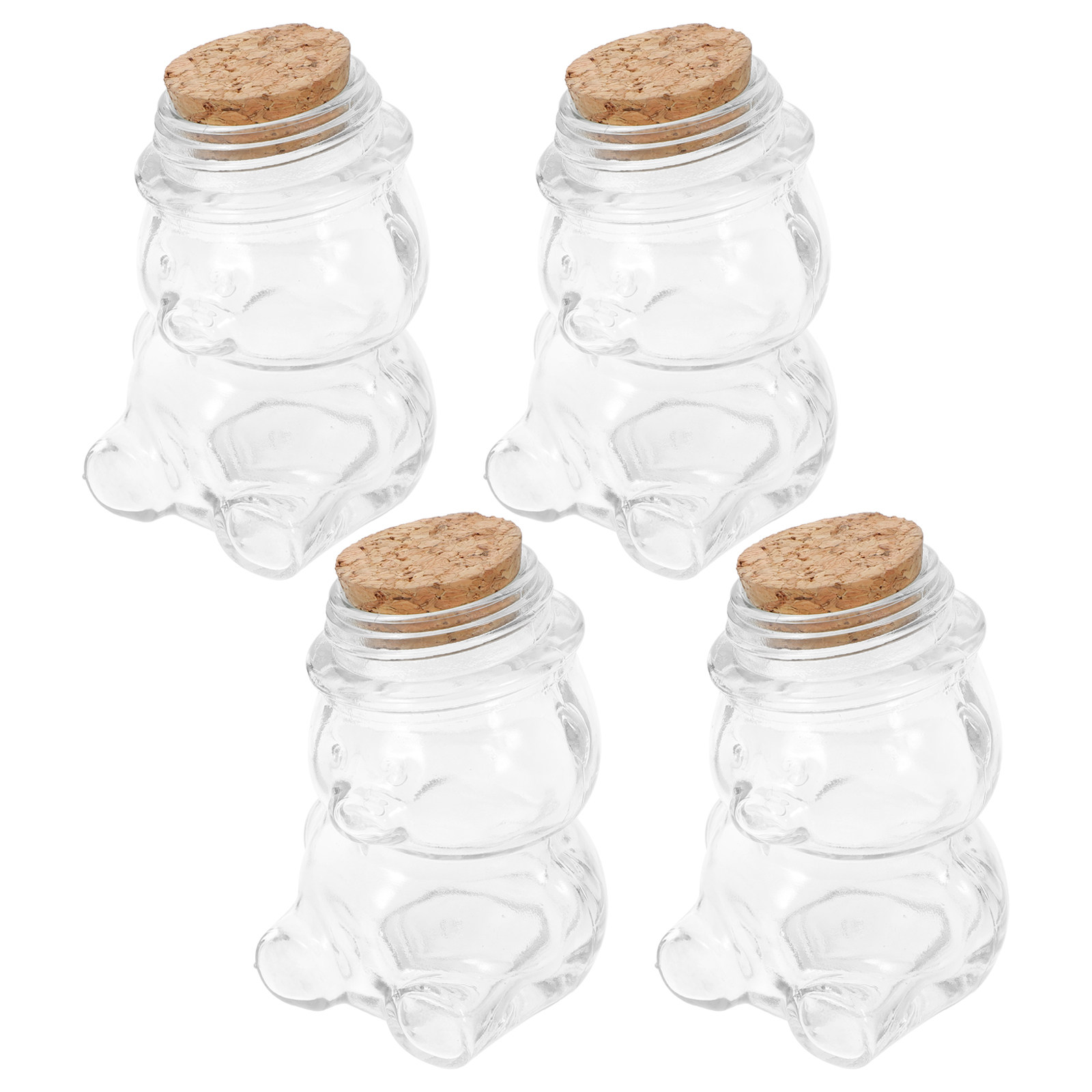 4Pcs Glass Candy Jar Set Trans - Food Storage Set Glass recensione e prezzo