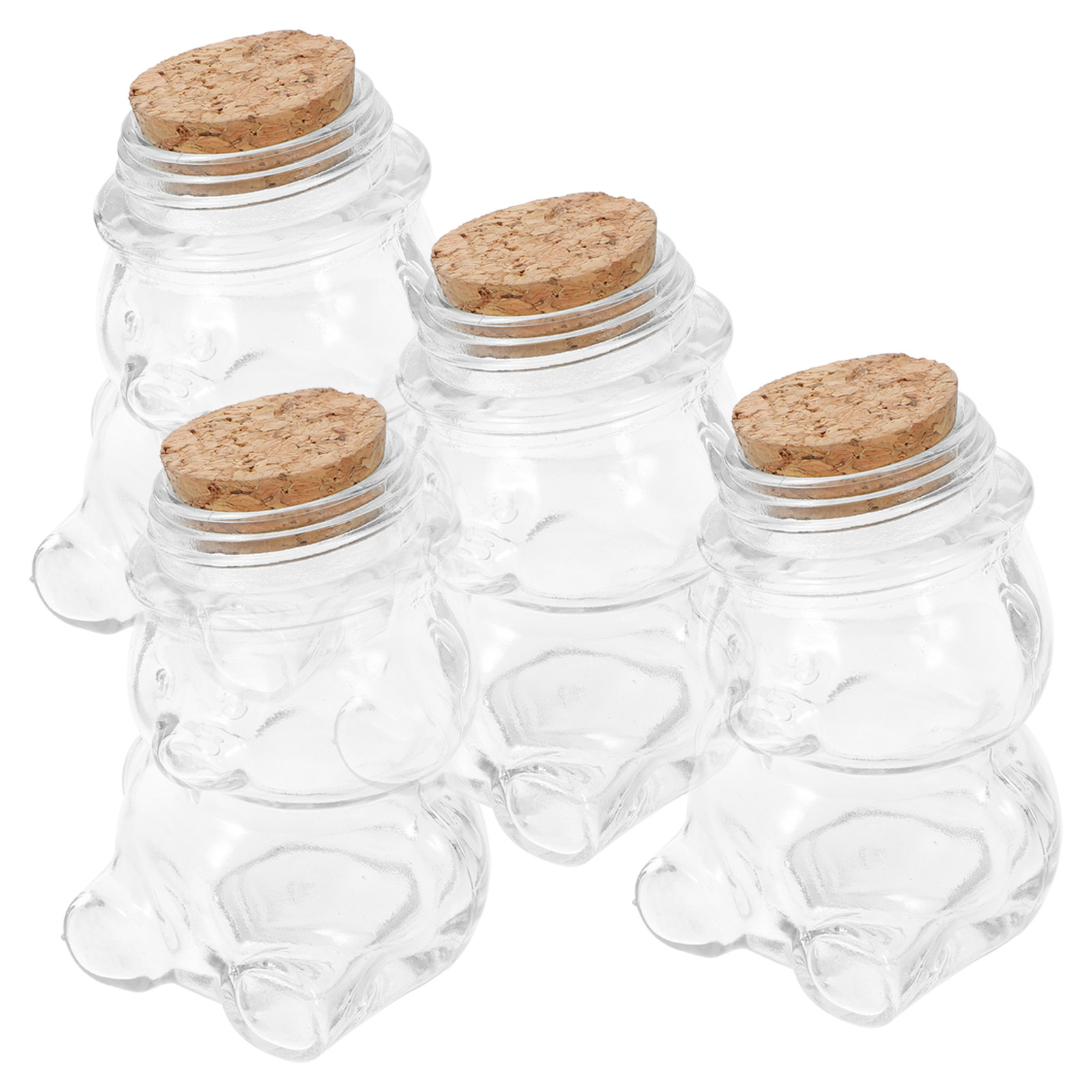 4Pcs Glass Candy Jar Set Trans - Food Storage Set Glass recensione e prezzo