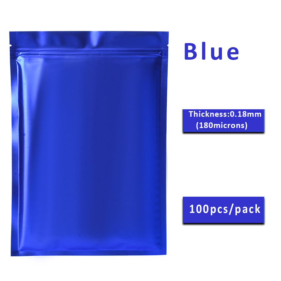100pcs Matte Blue Foil Zipper  - Food Storage Small recensione e prezzo