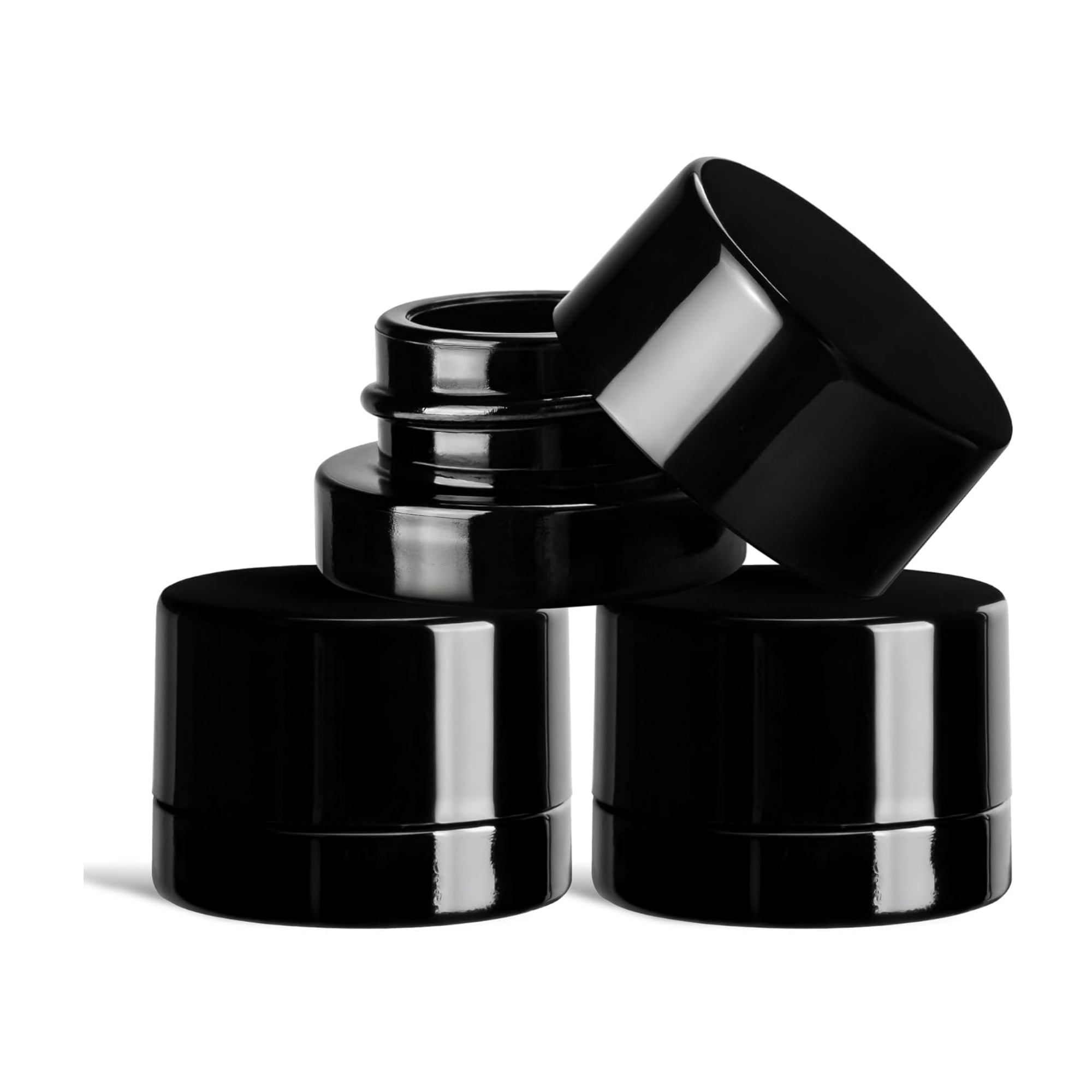 5ml Thick Black Glass Jars wit - Food Storage Set Glass recensione e prezzo