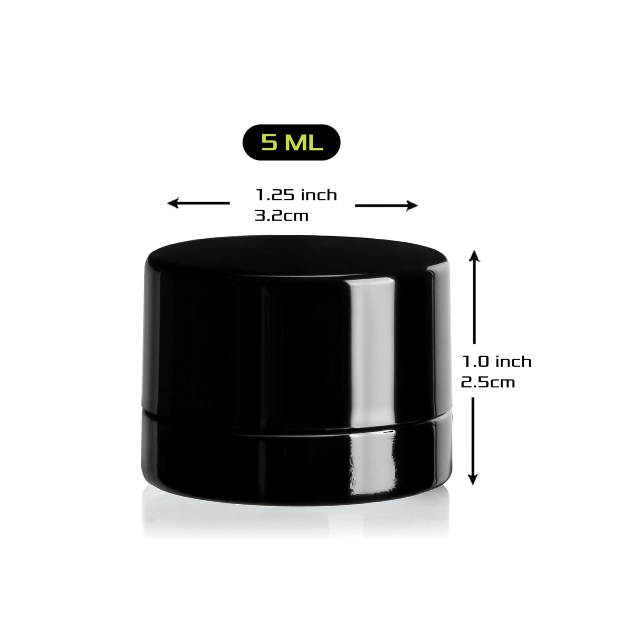 5ml Thick Black Glass Jars wit - Food Storage Set Glass recensione e prezzo