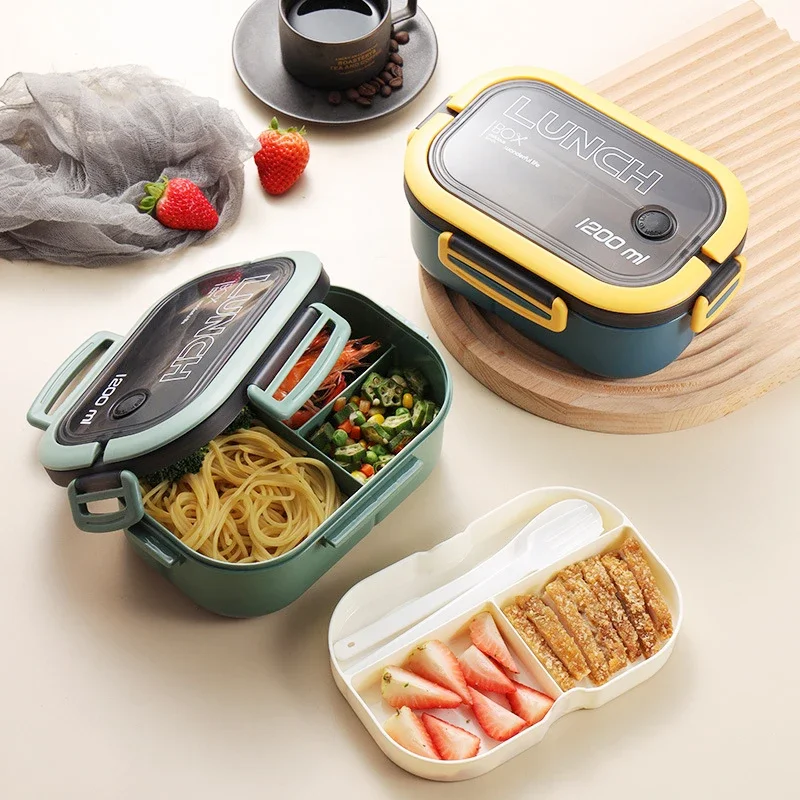 Hot Single Double-layer Lunch  - Food Storage With Compartments recensione e prezzo