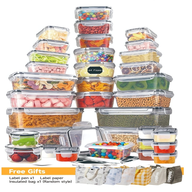 48PCS BPA-Free Food Storage Se - Food Storage Pantry recensione e prezzo